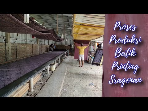Proses produksi batik printing Sragen