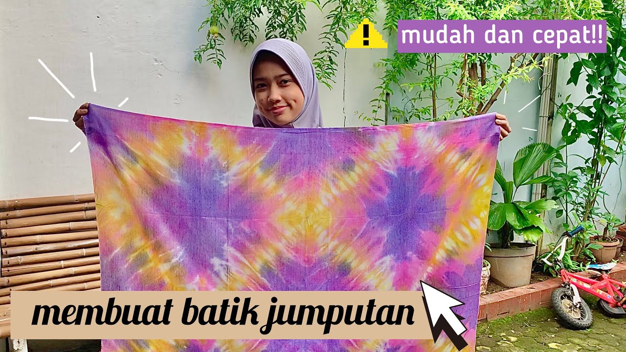 membuat batik jumputan (batik celup ikat)